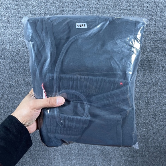 Nike Tech Fleece Pants Black Jogger Pull on Drawstring Faded Mens Large #1181 - Picture 10 of 10